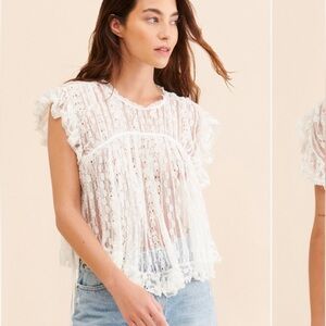 Free People Lucea Lace Top